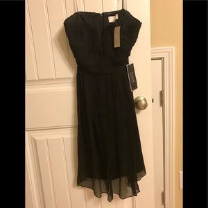 JCrew strapless black cocktail dress size 8 NWT